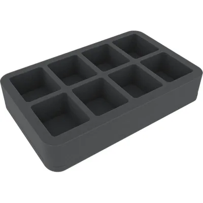 Produktbild von Half-Size Schaumstoffeinlage für 8 Flames of War Large Bases
