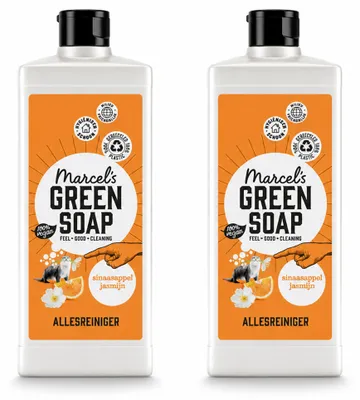 Produktbild von 2 x Marcel's Green Soap Allesreiniger - Orange & Jasmin - 750 ml - Vorteilspackung - 2 Stücke