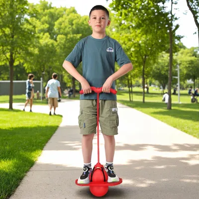 Produktbild von Pogo-Ball-Stick für Kinder - Hüpfspielzeug für draußen mit Griffen
