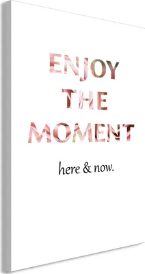 Produktbild von Italienischer Leinwand Leinwandbild - Unique Moment (1-part) - English Text on White Background 20x30 cm Text m-A-0869-b-a