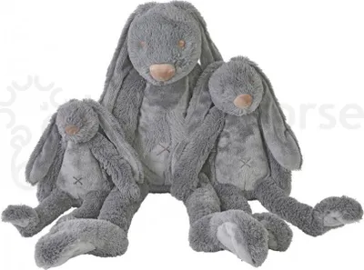 Immagine prodotto di Happy Horse coniglio giocattolo Richie grande grigio scuro - 58 cm di peluche