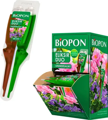 Zdjęcie produktu dla Biopon Eliksir Odżywka Do Roślin Duo Uniwersalny 35Ml X36 Szt. Dom Balkon