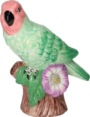 Produktbild von Gift Company Mignon Deko-Papagei grün 18,5cm