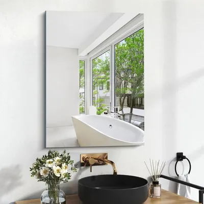 Produktbild von Rahmenloser Wandspiegel 50 x 70 cm mit Polierten Kanten