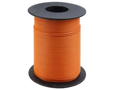 Obrázek produktu pro Měděný vodič 0,25 mm² / 25 m na cívce, oranžový