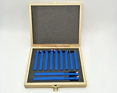 Image de 11pcs Jeu de fraises à mises rapportées en métal dur de 12 mm pour tours à métaux