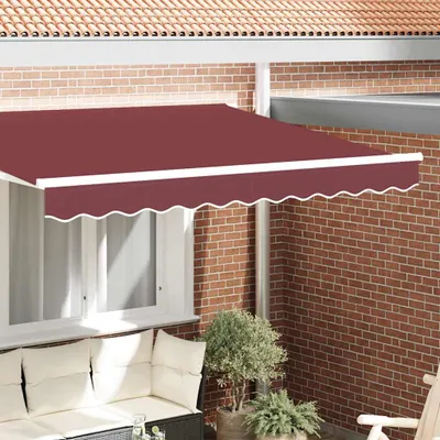 Immagine prodotto di vidaXL Tenda da sole con frangia rosso Bordeaux 2,3 x 0,2 m tela