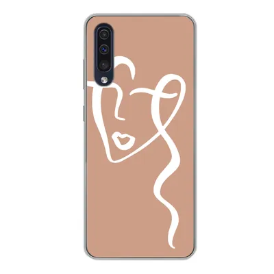 Produktbild von MuchoWow® Handyhülle Schutzhülle Hülle für Samsung Galaxy A50 Frau - Gesicht - Abstrakt Silikon Softcase Handy Hülle - Mobiltelefonhülle
