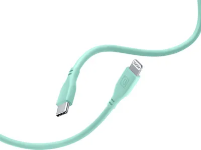 Produktbild von Cellularline Soft cable 120 cm - USB-C to Lightning, 1,2 m, Lightning, USB C, Stecker, Stecker, Grün