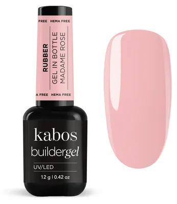 Imagen del producto de Kabos Builder Gelrubber en frasco. Gel de construcción para uñas de gel, 12 g, beige