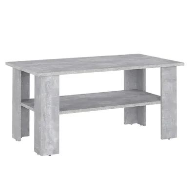 Produktbild von KOMTO Couchtisch Vienna Wohnzimmertisch Modern Couchtisch Holz Tisch Wohnzimmer Coffee Table Beistelltisch Sofatisch Kaffeetisch 90x50x43 cm Beton