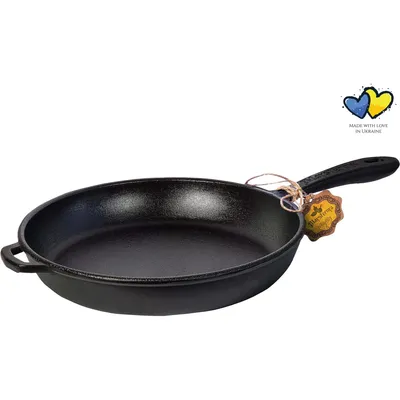 Image de Poêle compacte en fonte - ø 16 x 4 cm - set de poêles - cuisson - grillades - induction - poignée en métal - poêle robuste - noir