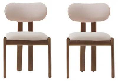 Produktbild von Stuhlset Beiger weicher Esszimmerstuhl Küchenstuhl Möbel für das Esszimmer