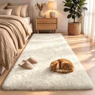 Imagen del producto de Alfombra suave y esponjosa, 80x160 cm