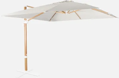 Immagine prodotto di Ombrellone quadrato eccentrico, 3x3m, Ecrù