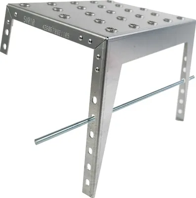 Produktbild von Hangstufe 25 x 36,5 cm, Stahl verzinkt, Hangtreppe, Außentreppe, Böschungstritte, Gartengestaltung, Trittstufe, Treppenstufe, Gartenstufe, Deichstufe