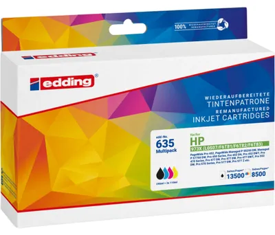 Produktbild von edding Tintenpatrone 18-635 wie HP 973X sw/c/m/g 4 St./Pack.