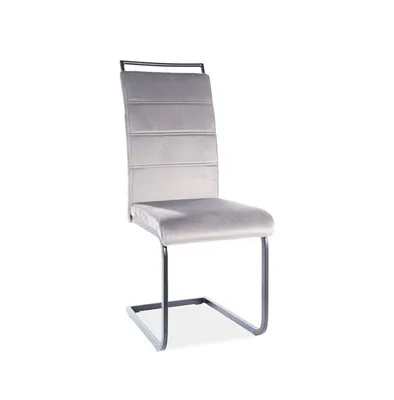 Image de Chaise de salle à manger rembourrée TALITA 3 – noir / gris
