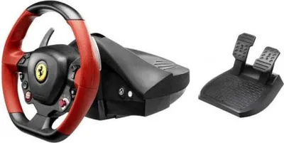 A racing wheel and pedal set for Xbox One, displayed on a white background.