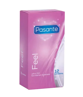 Produktbild von Pasante Feel, Männliches Kondom, weich, Natürlich/Natur, Latex, Zusätzliches Gefühl, 52 mm