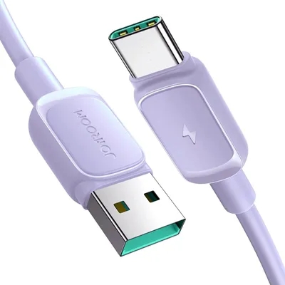 Obrázek produktu pro 1.2m nabíjecí kabel USB-C PVC 3A USB typu C rychlonabíjecí kabel Datový kabel typu C pro mobilní telefony Samsung Xiaomi Huawei Univerzální ve fialové barvě / lila