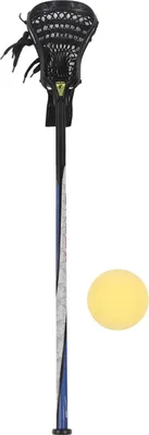 Produktbild von Jungen Lacrosse Stick Set komplett 30 Zoll mit Ball Non Fall Falling Tail Cap Outdoor Sports Player Equipment Black Mesh
