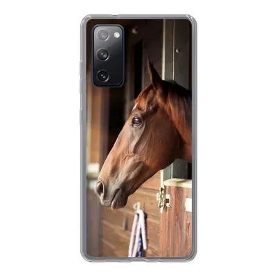Produktbild von MuchoWow® Handyhülle Schutzhülle Hülle für Samsung Galaxy S20 FE Pferd - Stall - Sonne Silikon Softcase Handy Hülle - Abdeckung