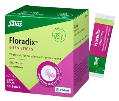 Produktbild von Floradix Eisen Sticks Pulver Salus 50 St
