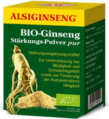 Produktbild von ALSIGINSENG -Ginseng Stärkungs-Pulver pur, 30 g Pulver