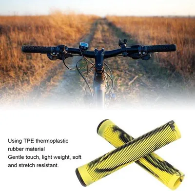 Zdjęcie produktu dla Rękojeści do roweru, 1 para, 16 cm - Zapasowe rękojeści do roweru - Gumowe, antypoślizgowe - Łatwe w montażu - Mocowanie 22,2 mm - Rękojeści rowerowe