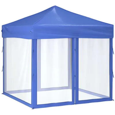 Immagine prodotto di Tenda per Feste Pieghevole con Pareti Laterali Blu 2x2 m