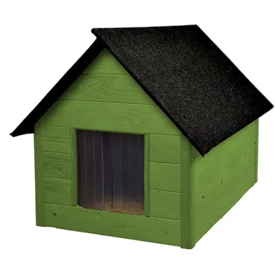 Immagine prodotto di Cuccia isolata per cani con cuscino lettino | Colore verde| Ideale per giardino e patio | Comfort in estate e in inverno | Robusta e resistente alle intemperie