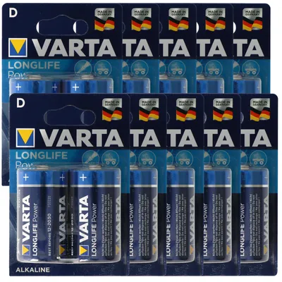 Zdjęcie produktu dla Varta Longlife Power (ehem. High Energy) Mono D 4920 Batterien 10x 2-er Blister