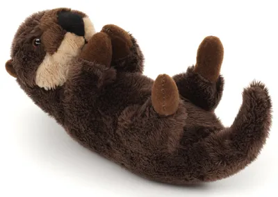 Produktbild von Uni-Toys - Otter Rückenschwimmer Plushie - 17 cm (Länge) - Plüschtier, Kuscheltier