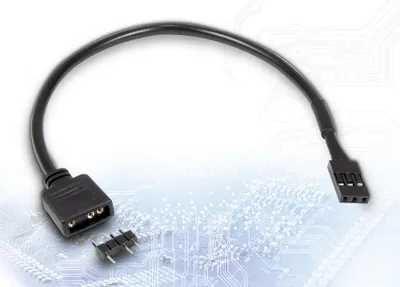 Produktbild von Adapterkabel 3Pin auf VDG (schwarz, 20cm)