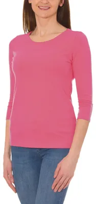 Produktbild von Alkato Damen Shirt 3/4 Arm mit Rundhals, Farbe: Altrosa , Größe: S