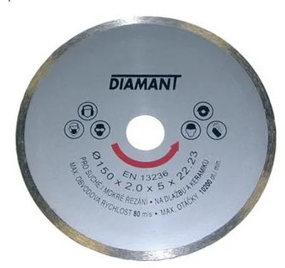 Obrázek produktu pro Kotouč diamantový DIAMANT 150x2.2x22.2mm plný 21015