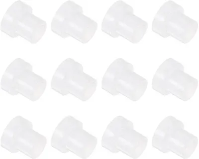 Imagen del producto de Juego de 12 abrazaderas de nylon con brida, para soporte de plantas, con orificio de 4 mm, color blanco
