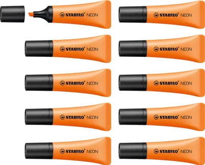 Produktbild von Textmarker - STABILO NEON - 10er Pack - orange