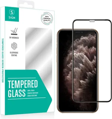 Obrázek produktu pro Ochranné tvrzené sklo pro iPhone 11 Pro Max a XS Max plné pokrytí