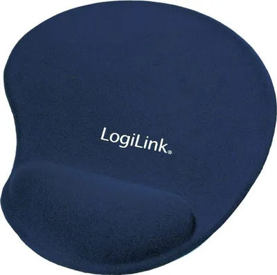 Zdjęcie produktu dla Podkładka pod mysz LogiLink z silikonową podpórką pod nadgarstki Blue