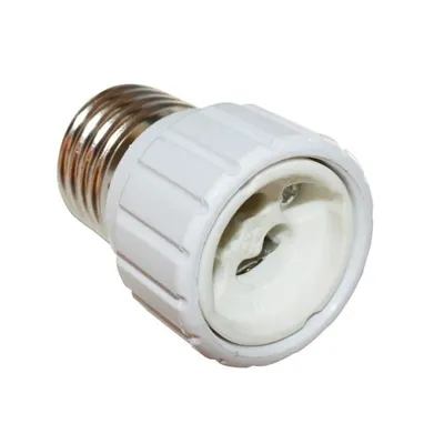 Image de Transformateur de douille E27 en GU10 TIBELEC, plastique, blanc 100 W