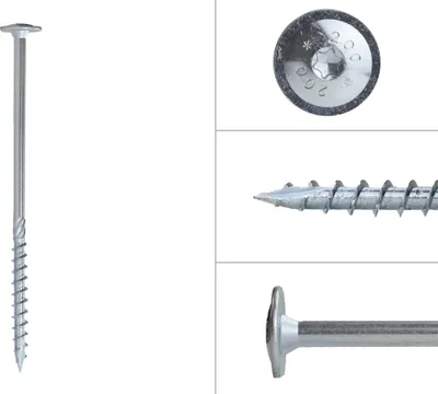 Produktbild von Tellerkopfschrauben Verzinkt 10 x 200 mm Torx 40 - Schachtel 50 Stück