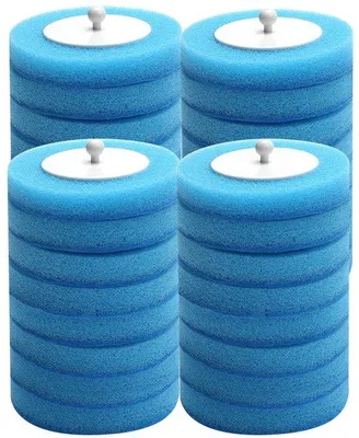 Image de Brosse de toilettes jetable avec têtes de brosse remplaçables et pastilles d'aromathérapie (TS02)