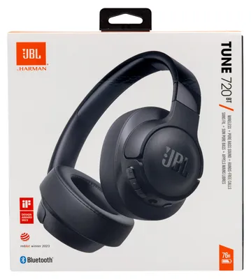 Produktbild von JBL Tune 720BT Wireless On-Ear-Kopfhörer, schwarz