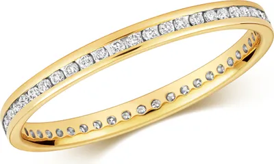 Produktbild von Funkelndes Feuer 9 Karat (375) Gold Eternity Damen - Diamant Ring Brillant-Schliff 0.27 Karat H - I1 I2, 49 (15.6); TRS319439KYRSJ