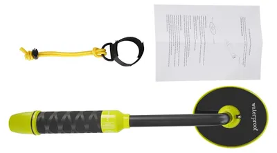 Produktbild von Hand-Metalldetektor - GC-2008 - PI Pulsinduktion - LED-Licht - Wasserdicht - Für Tauchen und Landgebrauch - Handschlaufe - Schwarz