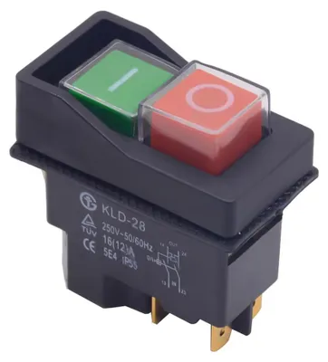 Elektromagnetischer Schalter 250 V 16 A 4-polig Motorschutz