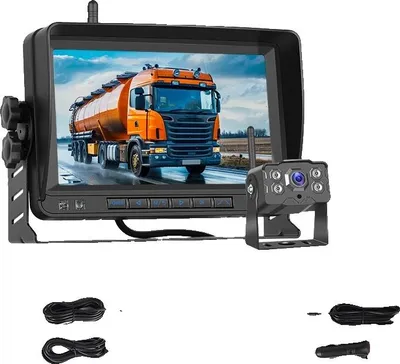 Image de Moniteur de voiture, écran HD 7 pouces, caméra de recul, moniteur avec caméra