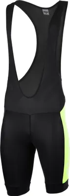 Produktbild von Airtracks Herren Fahrradhose Kurz mit Trägern Pro Line (L - Schwarz-Neon) - Trägerhose mit 3D Air Flow Perforated Polster & Quick Dry Funktion